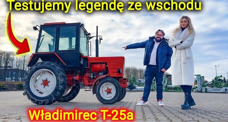 Ciągnik Władimirec T25-a, którego siłę uciągu testowaliśmy na placu firmy Korbanek.