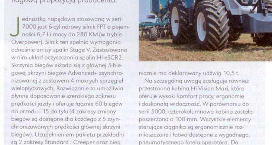 seria 7000 w ciągnikach ARBOS