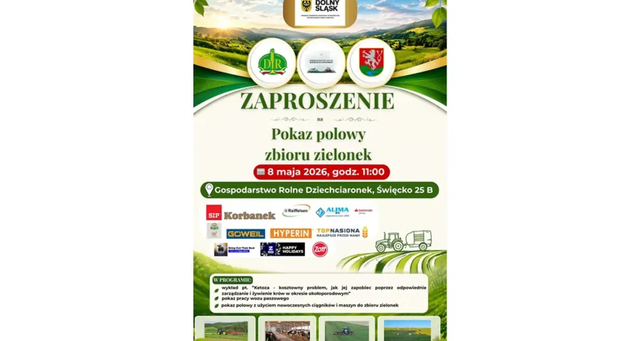 Pokazy polowe 8 maj 2026 maszyny zielonkowe