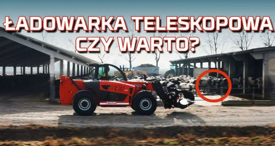 Tapeta z ładowarką teleskopową Faresin na gospodarstwie rolnym od www.korbanek.pl