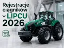 REJESTRACJE CIĄGNIKÓW NOWYCH W POLSCE - LIPIEC 2026 PODSUMOWANIE