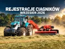 REJESTRACJE CIĄGNIKÓW NOWYCH W POLSCE - WRZESIEŃ 2026 PODSUMOWANIE