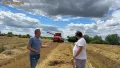 Nasz Klient testował kombajn Aupax GV100 w jęczmieniu na polu w okolicach Tarnowa Podgórnego