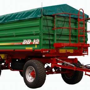 Przyczepa Metaltech DB 10, trójstronny wywrót, dwuosiowa, ładowność 10 ton