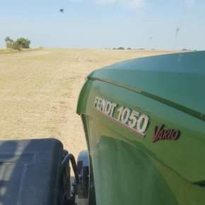 Przód w Fendt 1000 Vario podczas pracy polowej