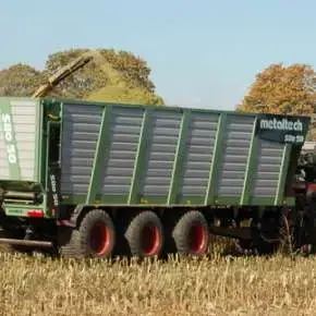 Przyczepa objętościowa SILO 40, 50, w wersji na tandemie i tridemie do przewozu materiałów objętościowych