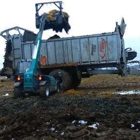 Ładowarka Kramer seria KT 124 załadunek