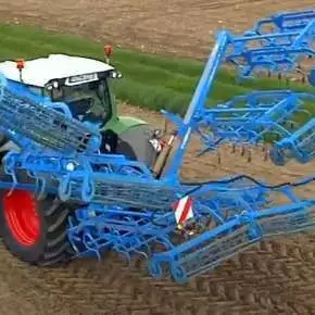 Lemken Kompaktor rozkładanie na polu