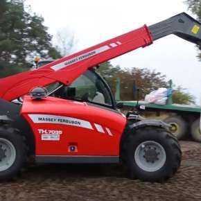 Ładowarka Massey Ferguson TH 7035 z big bagiem na korbanek.pl