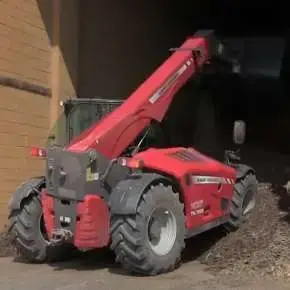 Massey Ferguson TH 7038 wyrzucanie obornika na korbanek.pl