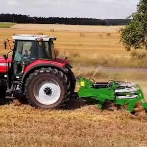 Pług dłutowy Tolmet RAPTOR z ciągnikiem MF