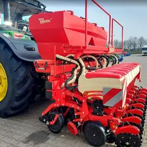 Siewnik punktowy SOLA VELOX 8-rzędowy widok z boku