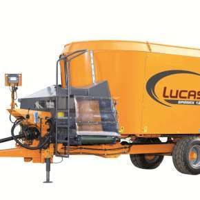 Wóz paszowy Lucas Spirmix 180 o pojemności 18 m3, wóz jest dostępny w ofercie firmy Korbanek