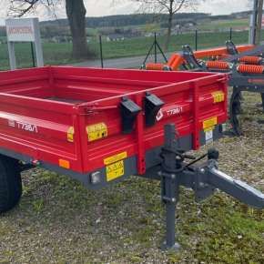 Przyczepa wywrotka 1-osiowa o ładowności 840kg firmy Metal-Fach model T736/1