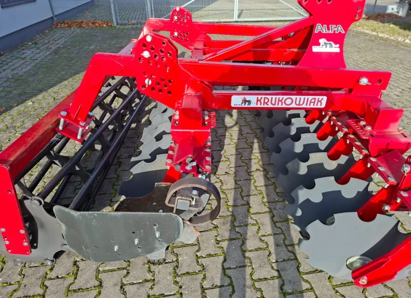 Agregat talerzowy uprawowy ścierniskowy podorywkowy Krukowiak Alfa 3,0 m firma Korbanek