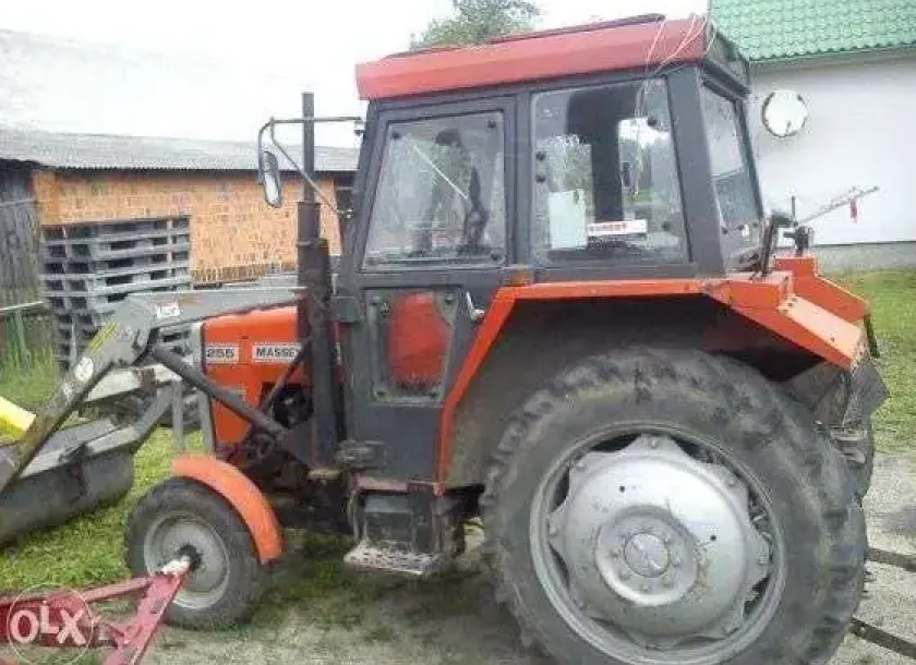 Łyżka ładowacz i ciągnik MF 255 używany jak nowy korbanek.pl