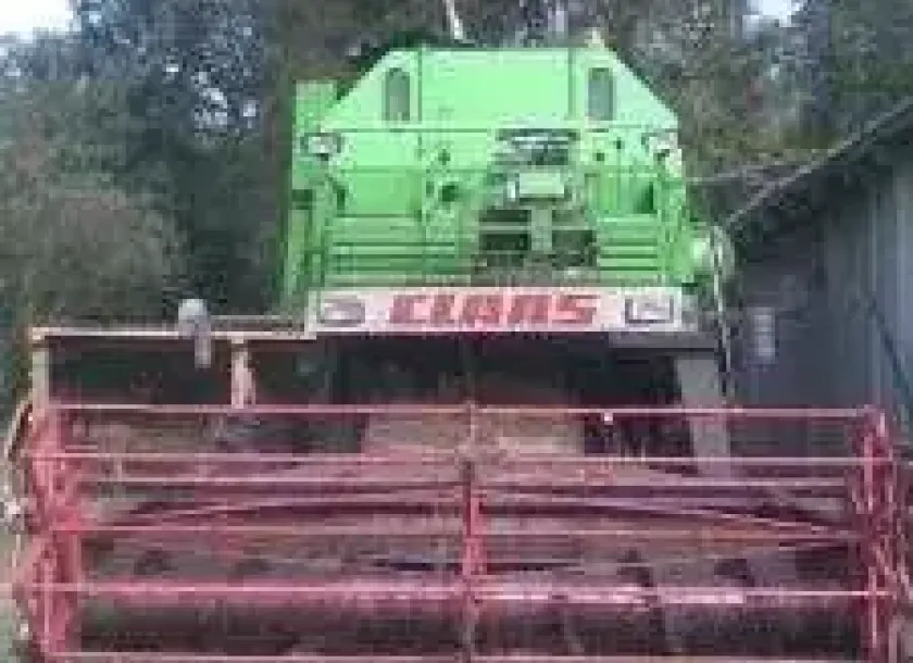 Używany Kombajn zbożowy Claas Mercator 70 z hederem widok z przodu