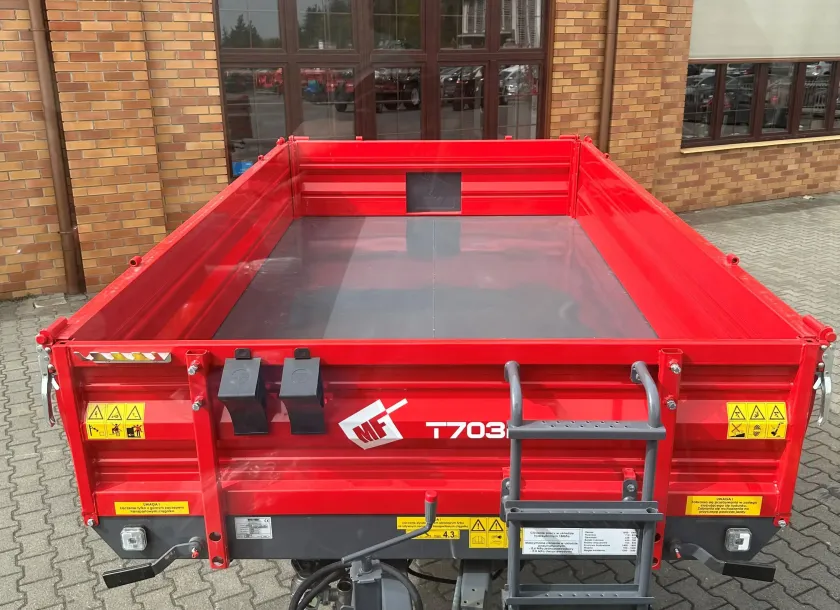 T703A/1 jednoosiowa wywrotka o ładowności 3800 kg firmy Metal-Fach Sokółka