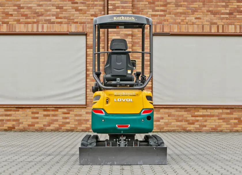 Mini koparka Lovol Korbanek, Nachi, Eaton, Yanmar tył maszyny