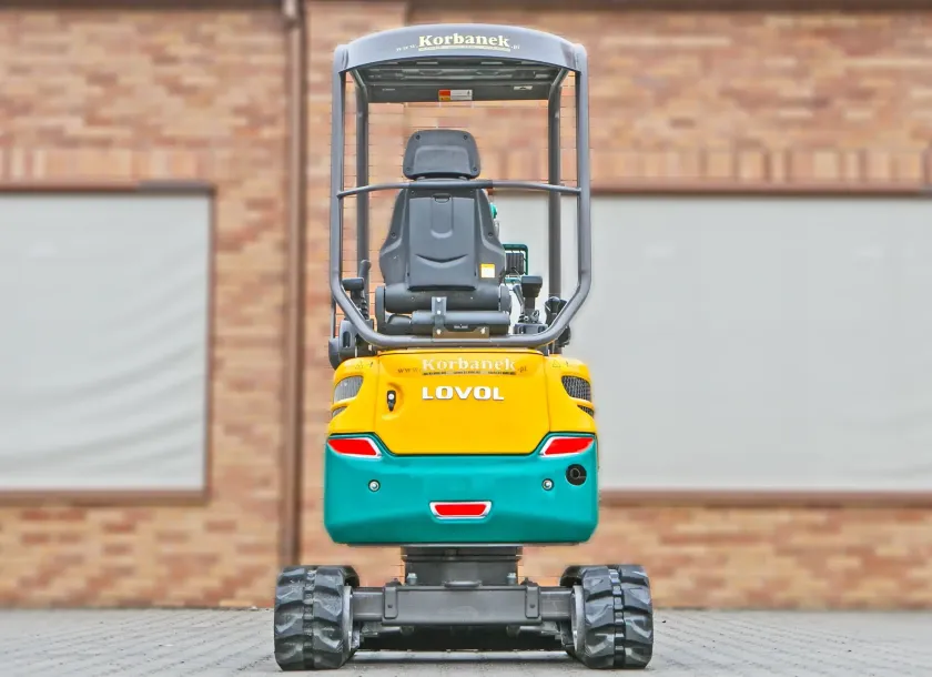 Mini koparka Lovol Korbanek, Nachi, Eaton, Yanmar tył maszyny