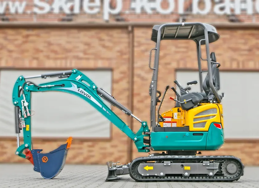 Mini koparka Lovol Korbanek, Nachi, Eaton, Yanmar bok ramię na ziemi zamknięta łyżka kopiąca