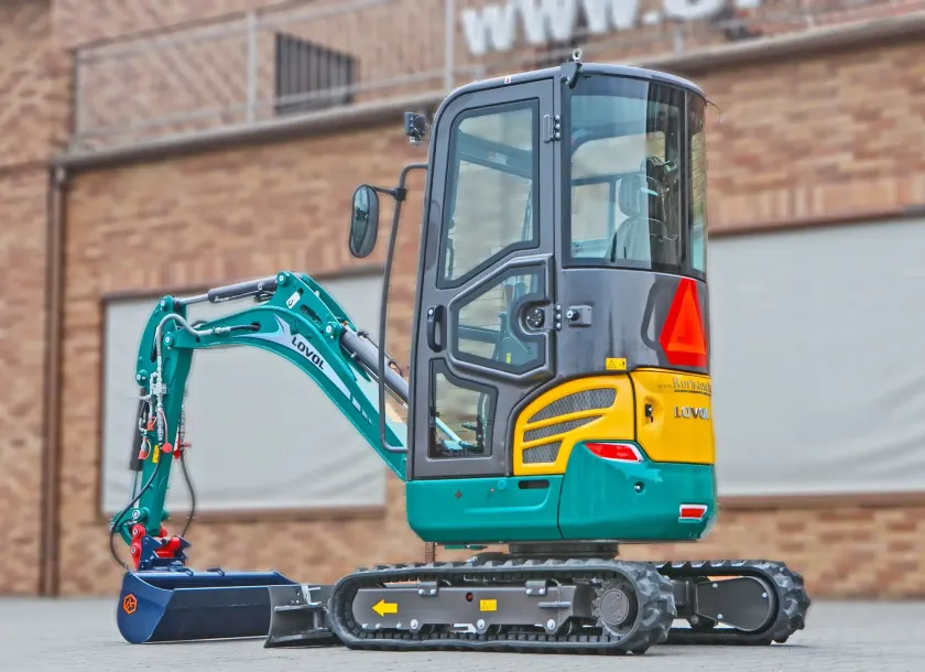 Mini koparka Lovol Korbanek, Nachi, Eaton, Yanmar kabina bok ramie łyżka skarpówka