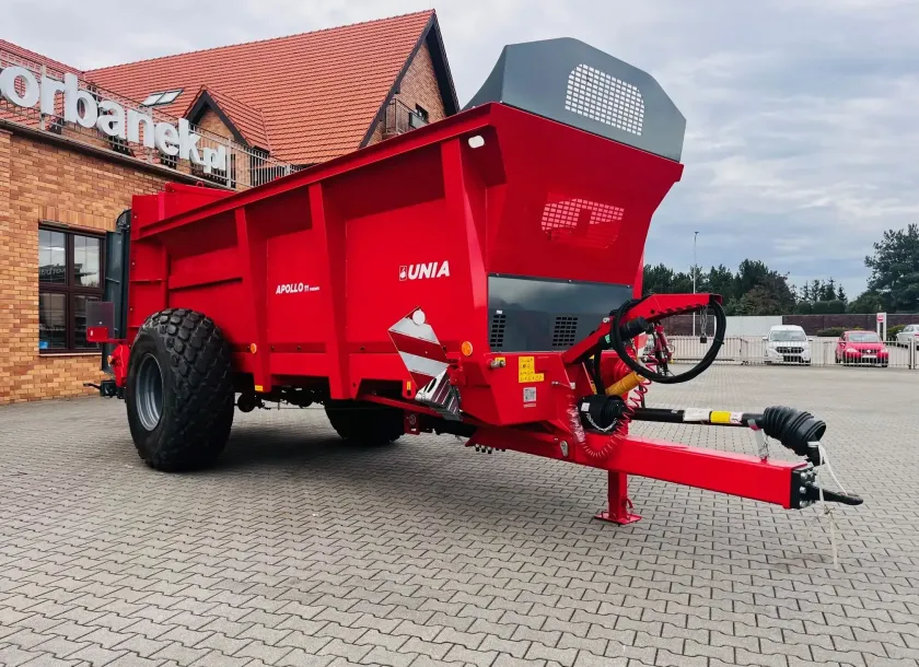Jednoosiowy rozrzutnik obornika Unia Group Apollo 11 Premium