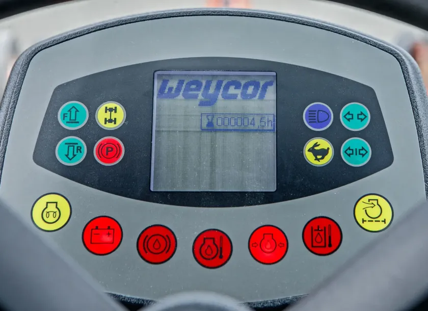 Atlas Weycor AR320 Yanmar ładowarka przegubowa z kabiną silnik diesel wyświetlacz wskaźniki
