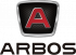 Logo Arbos napisane słownie i ze znakiem graficznym