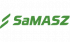 Logo Samasz Białystok zielone litery na białym tle