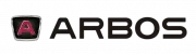 Logo Arbos z czerwonym A i napisem Arbos