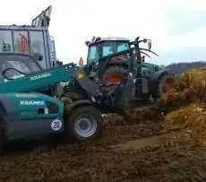 Ładowarka Kramer seria KT 124 podczas pracy