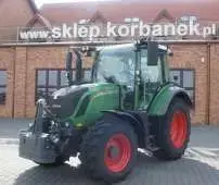 Ciągnik Fendt 300 z obciążnikiem ze skrzynią Vario
