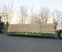 Przyczepa platformowa Unia Group model PL do przewozu palet słomy pojazdów