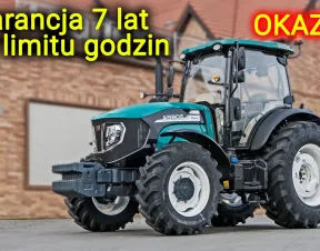 Ciągnik rolniczy Arbos 4100 Stage V widok na przód z lewej strony