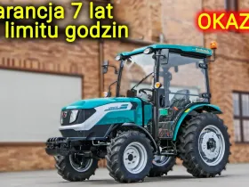 Ciągnik rolniczy Arbos 2025 Stage V widok na przód z lewej strony