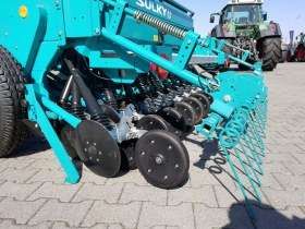 Siewnik zbożowy mechaniczny talerzowy z rolkami dociskowymi SULKY
