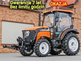 Ciągnik rolniczy Arbos 3055 widok przodu z lewej strony