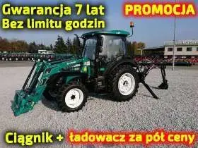Ciągnik rolniczy Arbos 3075 widok przodu z lewej strony