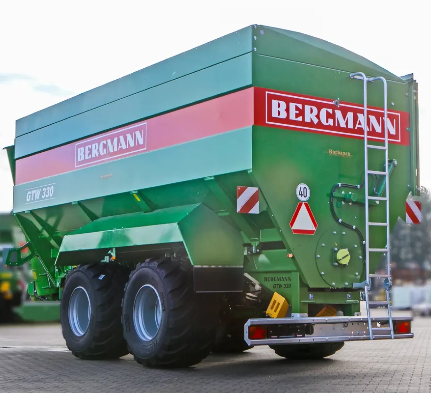 Przyczepa przeładowcza Bergmann GTW 330 Plac firma Korbanek