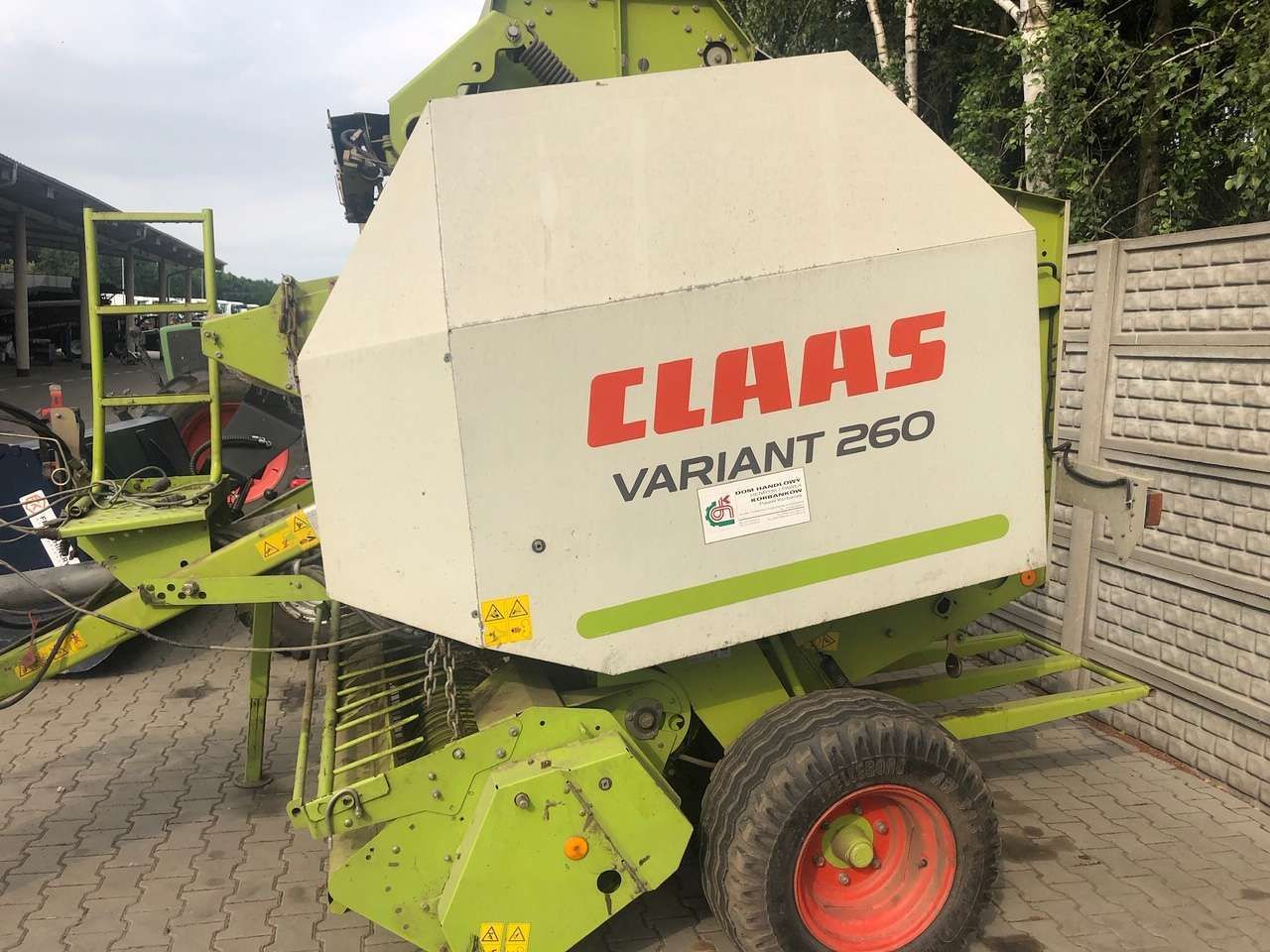 Claas variant 260 prasa używana zmiennokomorowa 