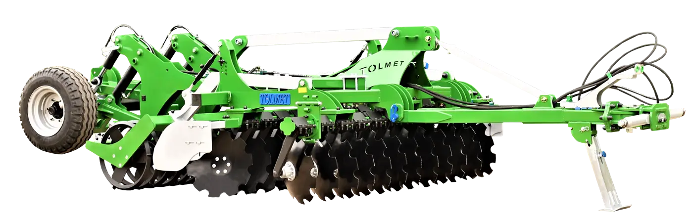 Brona talerzowa Tolmet Astat 2 rzędy talerzy o średnicy 610 mm półzawieszany 