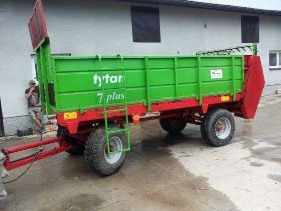 Na sprzedaż Używany Rozrzutnik obornika TYTAN 7 Plus 2008 r