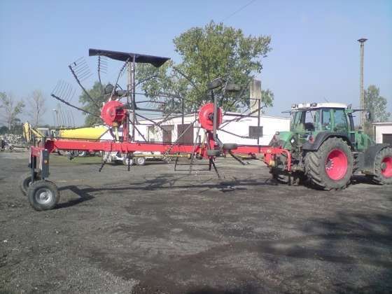 Zgrabiarka pokosowa do siana Vicon Andex 773, 2003 rok, szerkość 7,5m z ciągnikiem Fendt korbanek.pl