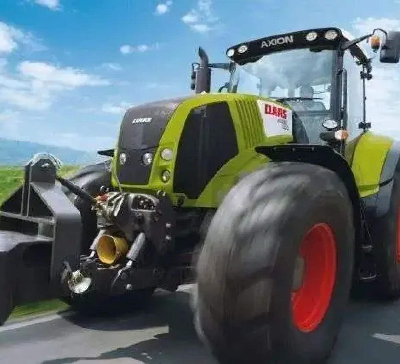 Ciągnik Claas Axion 840 z silnikiem 6 cylindrowym