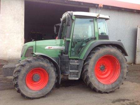 Lewy bok używanego ciągnika rolniczego Fendt 411 Vario kupionego od korbanek.pl