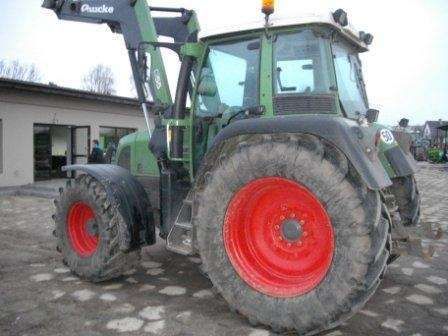 Używany traktor rolniczy Fendt 410 Vario z uniesionym ładowaczem czołowym Quicke