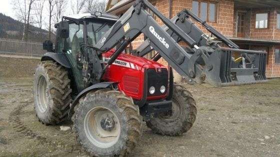 Używany Ciągnik rolniczy Massey Ferguson 4455 2006 r z ładowaczem czołowym prawy przód