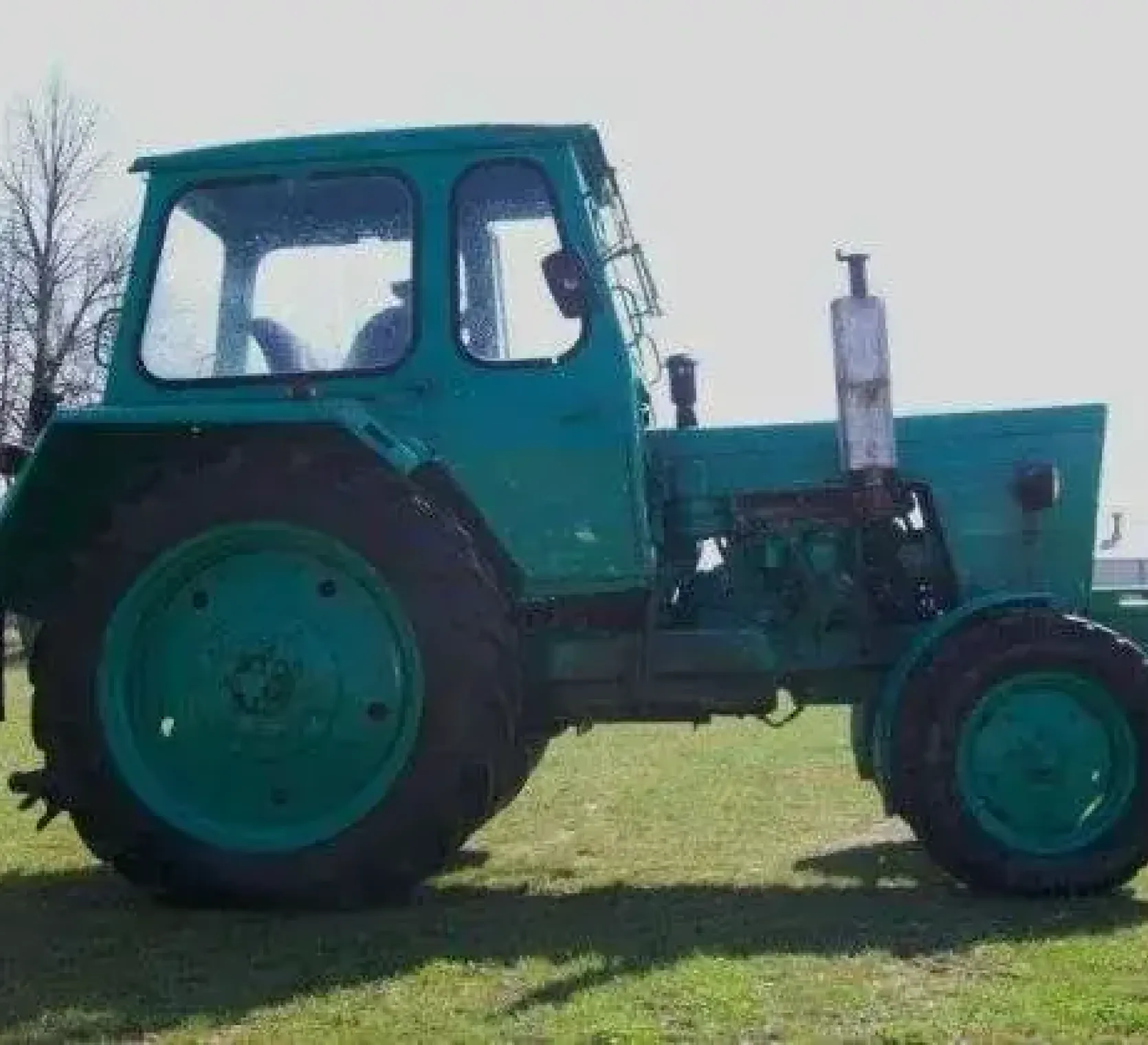 Przemalowany na zielono 44 letni ciągnik rolniczy Belarus 70 KM
