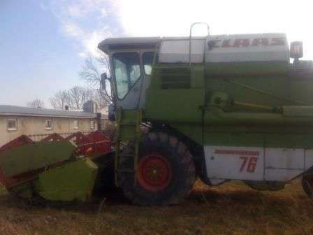 Używany Kombajn zbożowy CLAAS Dominator 76 rok 1982 widok lewej strony